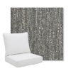 Picture of Vista Slate | Pillow Back Deep Seating Outdoor Cushions - Sunbrella© Fabric