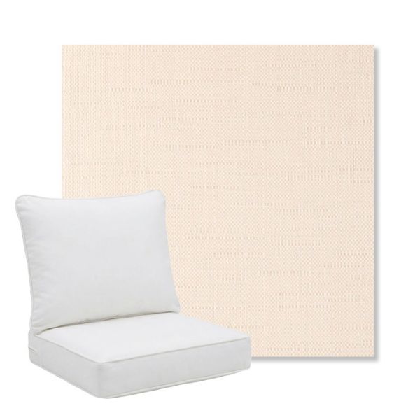 Picture of Willa Cream | Pillow Back Deep Seating Outdoor Cushions - Sunbrella© Fabric