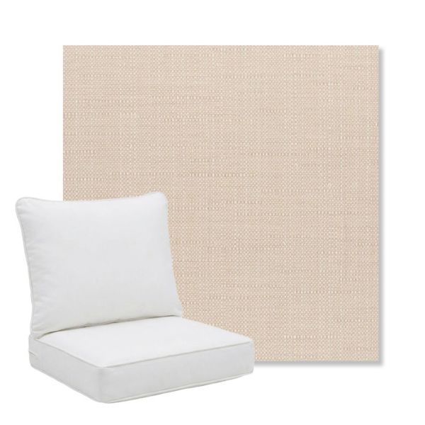 Picture of Willa Linen | Pillow Back Deep Seating Outdoor Cushions - Sunbrella© Fabric