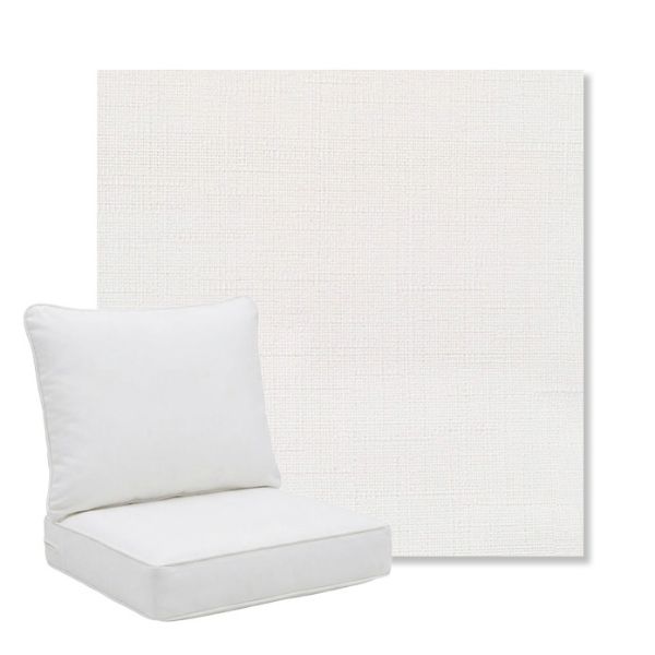 Picture of Willa Snow | Pillow Back Deep Seating Outdoor Cushions - Sunbrella© Fabric