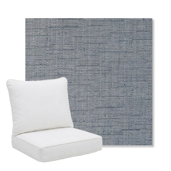 Picture of Willa Tidal | Pillow Back Deep Seating Outdoor Cushions - Sunbrella© Fabric