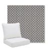 Picture of Yardly Hydrangea | Pillow Back Deep Seating Outdoor Cushions - Sunbrella© Fabric