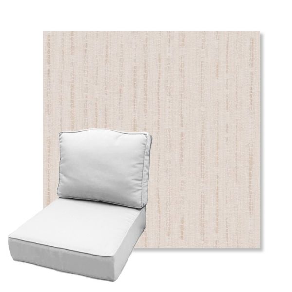 Picture of Abundant Parchment | Estate Back Deep Seating Outdoor Cushions - Sunbrella© Fabric