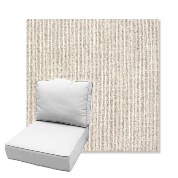 Picture of Adena Sand | Estate Back Deep Seating Outdoor Cushions - Sunbrella© Fabric