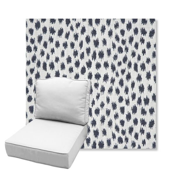 Picture of Agra Indigo | Estate Back Deep Seating Outdoor Cushions - Sunbrella© Fabric