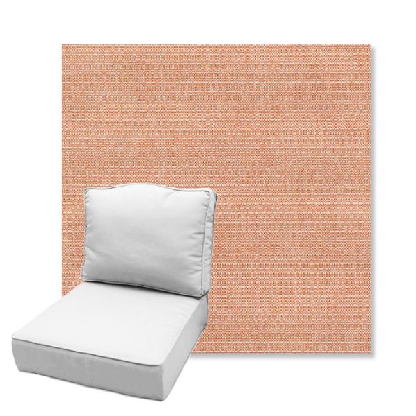 Picture of Ambrose Terracotta | Estate Back Deep Seating Outdoor Cushions - Sunbrella© Fabric