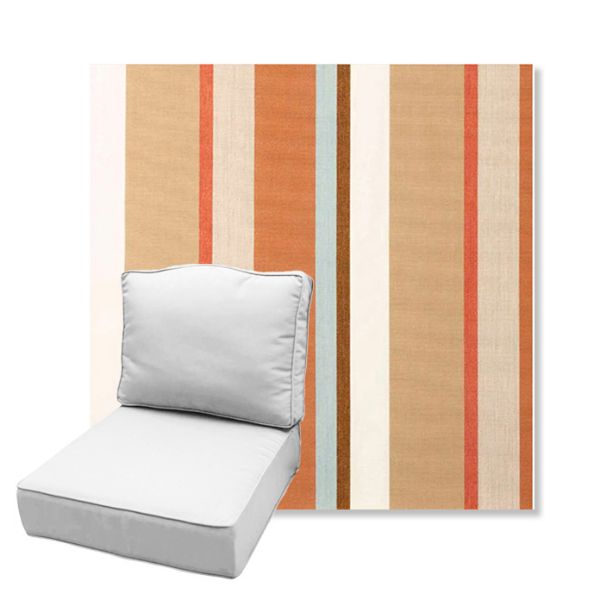 Picture of Beaming Mojave | Estate Back Deep Seating Outdoor Cushions - Sunbrella© Fabric