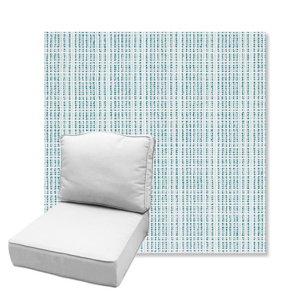 Picture of Benson Lagoon | Estate Back Deep Seating Outdoor Cushions - Sunbrella© Fabric
