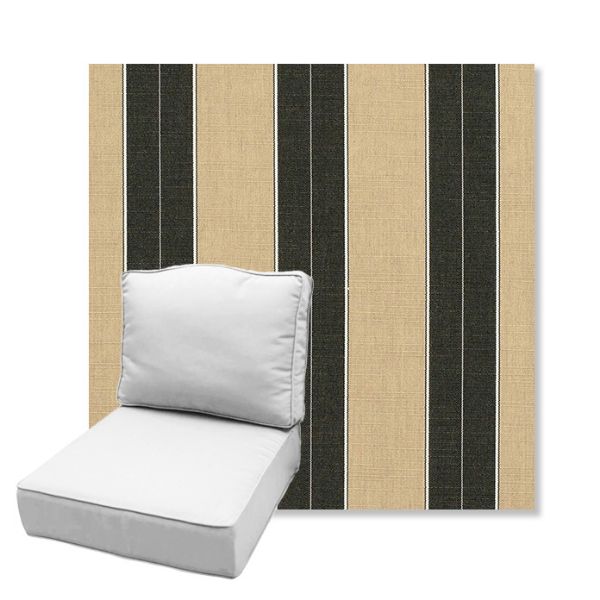 Picture of Berenson Tuxedo | Estate Back Deep Seating Outdoor Cushions - Sunbrella© Fabric