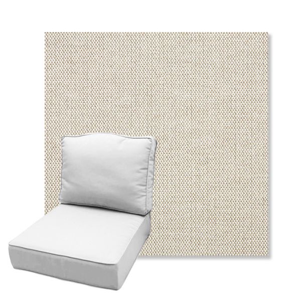 Picture of Blend Linen | Estate Back Deep Seating Outdoor Cushions - Sunbrella© Fabric