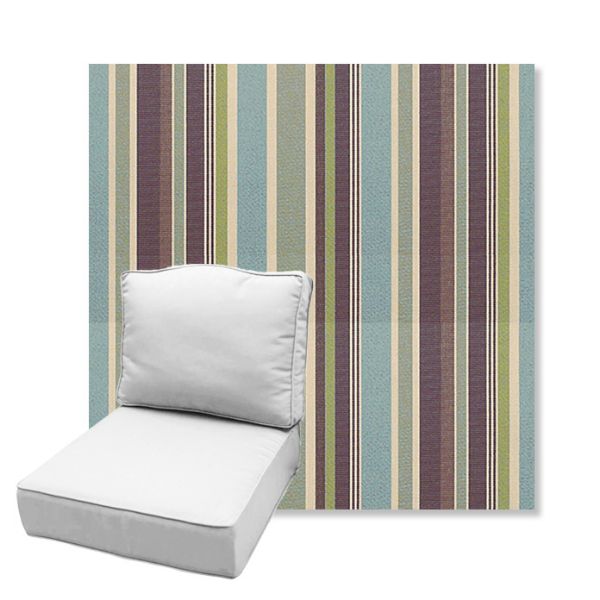 Picture of Brannon Whisper | Estate Back Deep Seating Outdoor Cushions - Sunbrella© Fabric