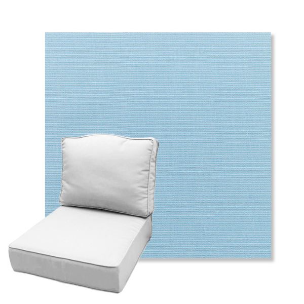 Picture of Canvas Air Blue | Estate Back Deep Seating Outdoor Cushions - Sunbrella© Fabric