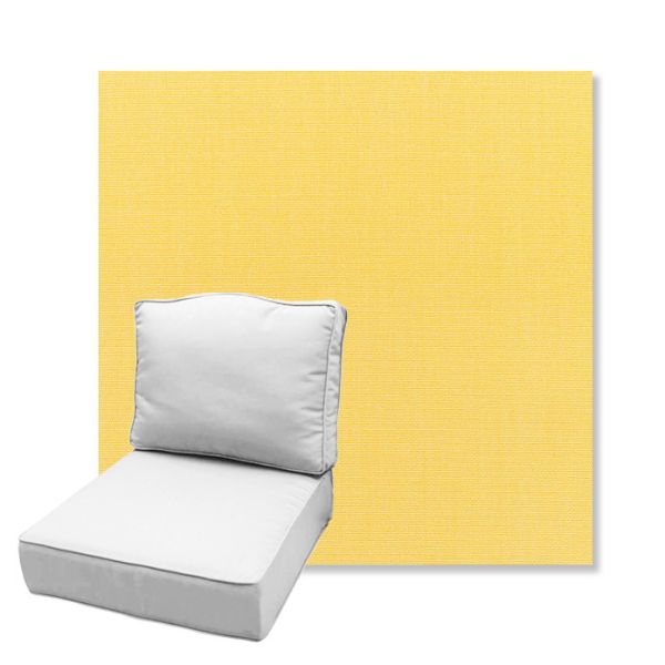 Picture of Canvas Buttercup | Estate Back Deep Seating Outdoor Cushions - Sunbrella© Fabric