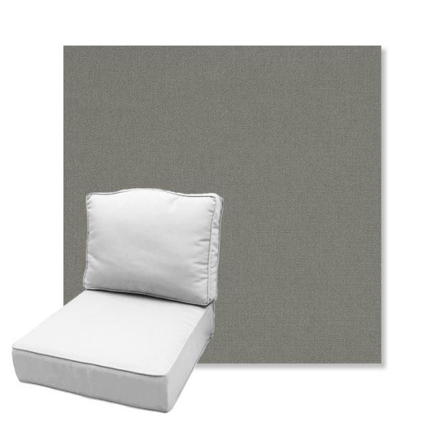 Picture of Canvas Charcoal | Estate Back Deep Seating Outdoor Cushions - Sunbrella© Fabric