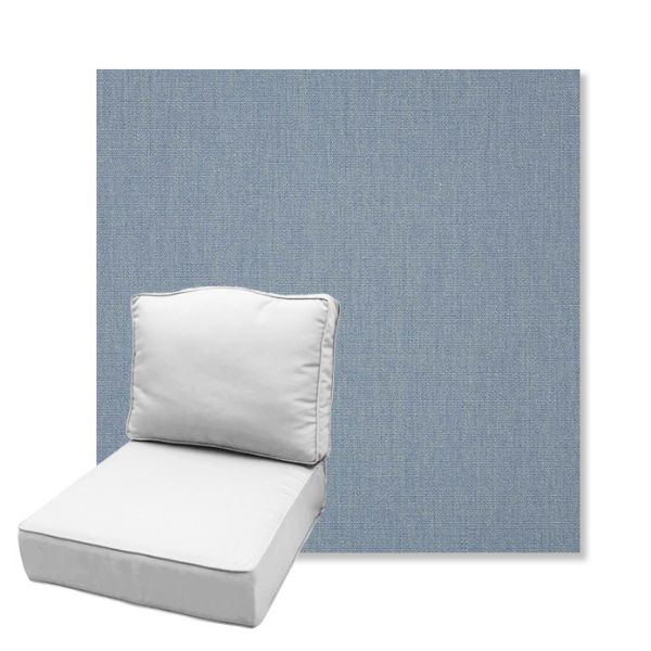 Picture of Canvas Haze | Estate Back Deep Seating Outdoor Cushions - Sunbrella© Fabric