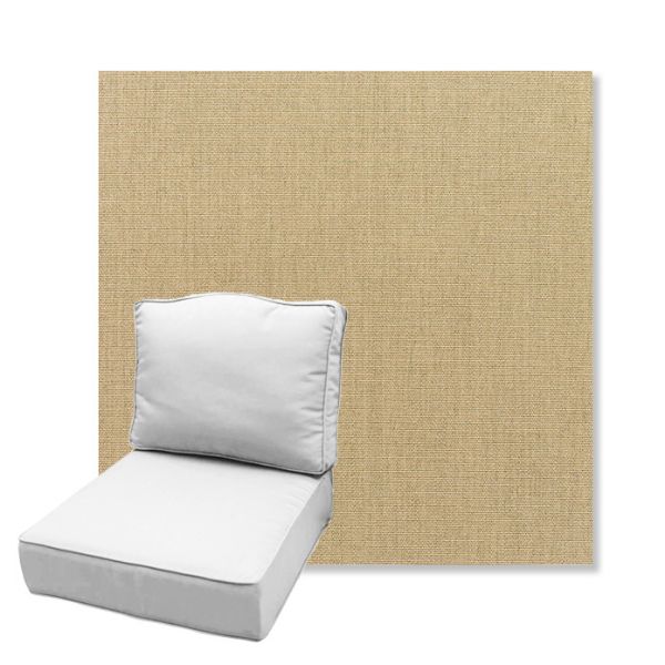 Picture of Canvas Heather Beige | Estate Back Deep Seating Outdoor Cushions - Sunbrella© Fabric