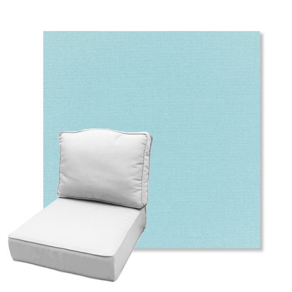Picture of Canvas Mineral Blue | Estate Back Deep Seating Outdoor Cushions - Sunbrella© Fabric