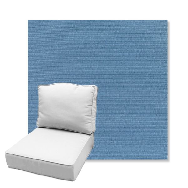 Picture of Canvas Sapphire Blue | Estate Back Deep Seating Outdoor Cushions - Sunbrella© Fabric