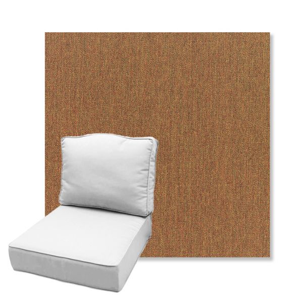 Picture of Canvas Teak | Estate Back Deep Seating Outdoor Cushions - Sunbrella© Fabric