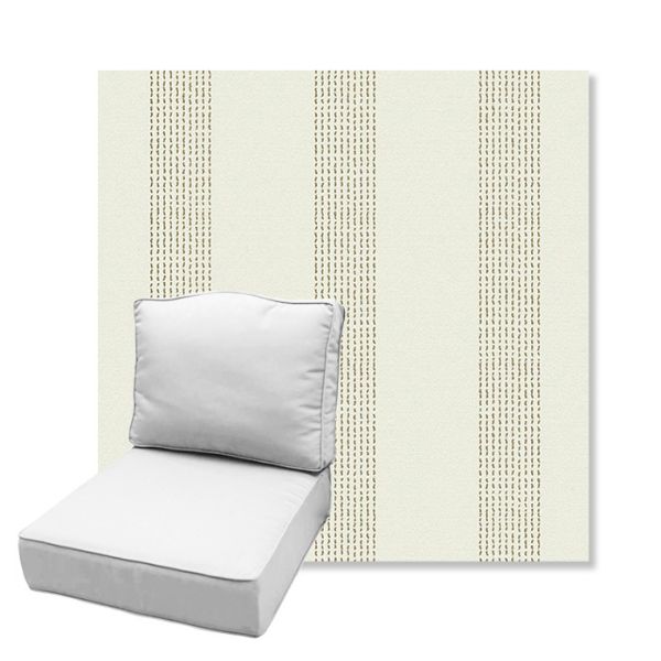 Picture of Caper Linen | Estate Back Deep Seating Outdoor Cushions - Sunbrella© Fabric