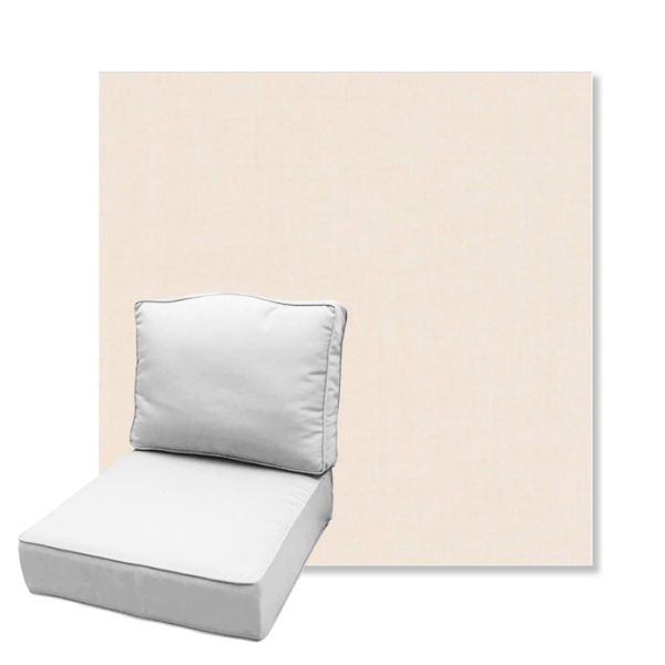 Picture of Cast Bisque | Estate Back Deep Seating Outdoor Cushions - Sunbrella© Fabric
