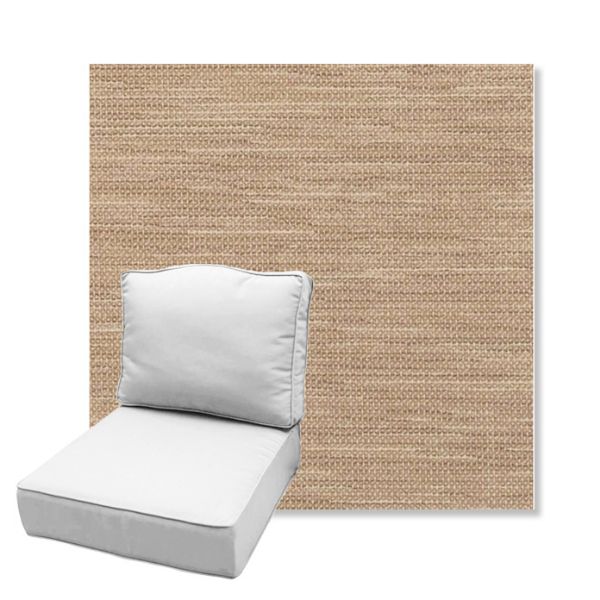 Picture of Charmer Limestone | Estate Back Deep Seating Outdoor Cushions - Sunbrella© Fabric