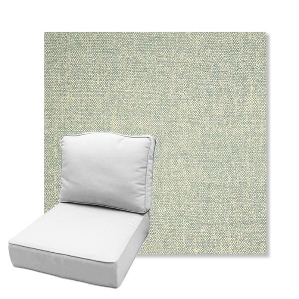Picture of Chartres Mist | Estate Back Deep Seating Outdoor Cushions - Sunbrella© Fabric