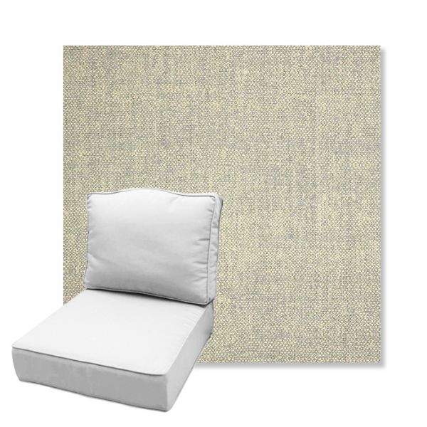 Picture of Chartres Pebble | Estate Back Deep Seating Outdoor Cushions - Sunbrella© Fabric