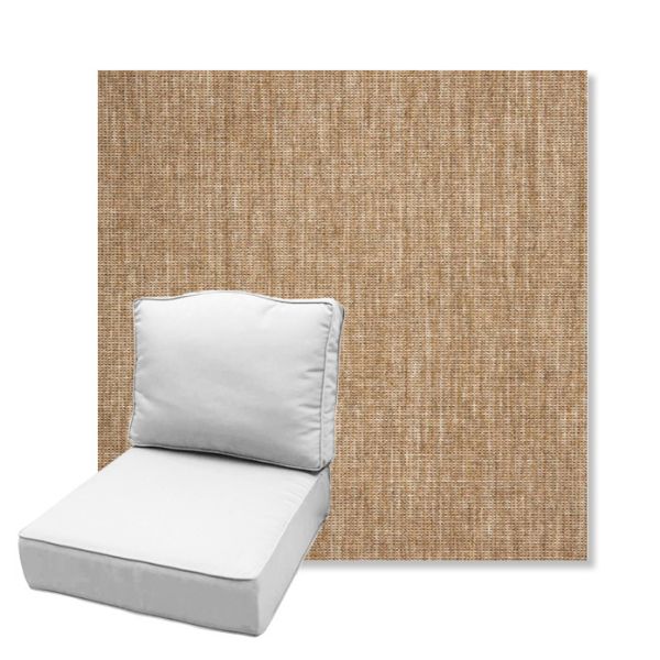 Picture of Crush Camel | Estate Back Deep Seating Outdoor Cushions - Sunbrella© Fabric