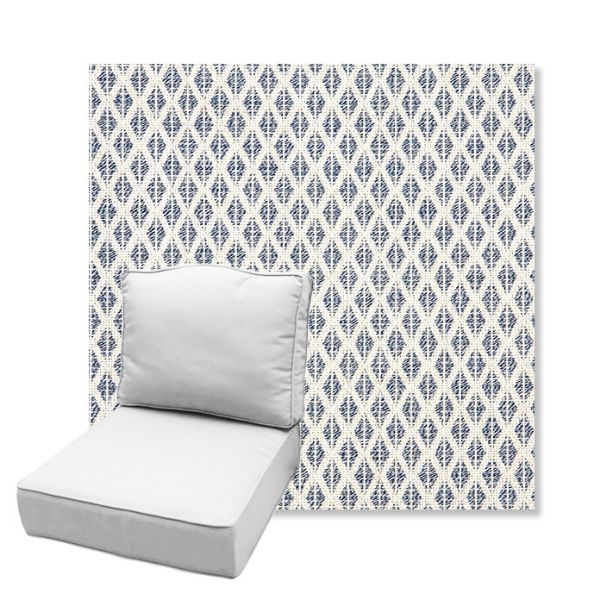 Picture of Detail Denim | Estate Back Deep Seating Outdoor Cushions - Sunbrella© Fabric