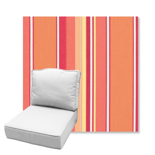 Picture of Dolce Mango | Estate Back Deep Seating Outdoor Cushions - Sunbrella© Fabric