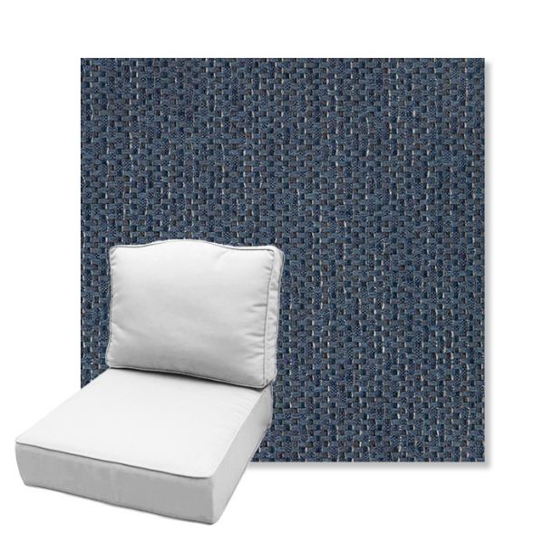 Picture of Dumont Shibori | Estate Back Deep Seating Outdoor Cushions - Sunbrella© Fabric