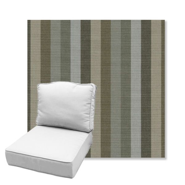 Picture of Entice Moss | Estate Back Deep Seating Outdoor Cushions - Sunbrella© Fabric