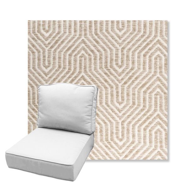 Picture of Etna Dune | Estate Back Deep Seating Outdoor Cushions - Sunbrella© Fabric