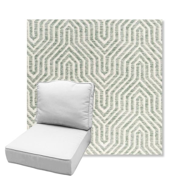 Picture of Etna Juniper | Estate Back Deep Seating Outdoor Cushions - Sunbrella© Fabric