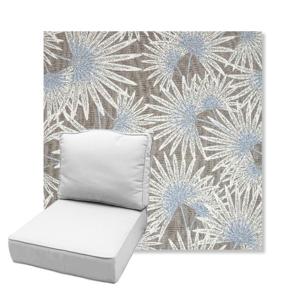 Picture of Etta Vapor | Estate Back Deep Seating Outdoor Cushions - Sunbrella© Fabric