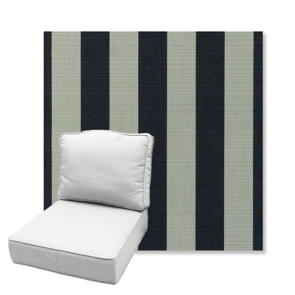 Picture of Expressive Mist | Estate Back Deep Seating Outdoor Cushions - Sunbrella© Fabric