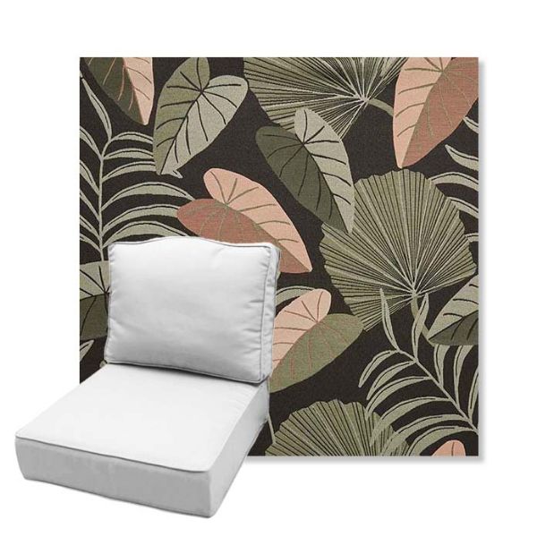Picture of Fernie Midnight Garden | Estate Back Deep Seating Outdoor Cushions - Sunbrella© Fabric