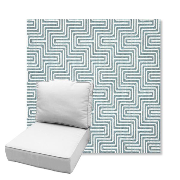 Picture of Figure Twilight | Estate Back Deep Seating Outdoor Cushions - Sunbrella© Fabric