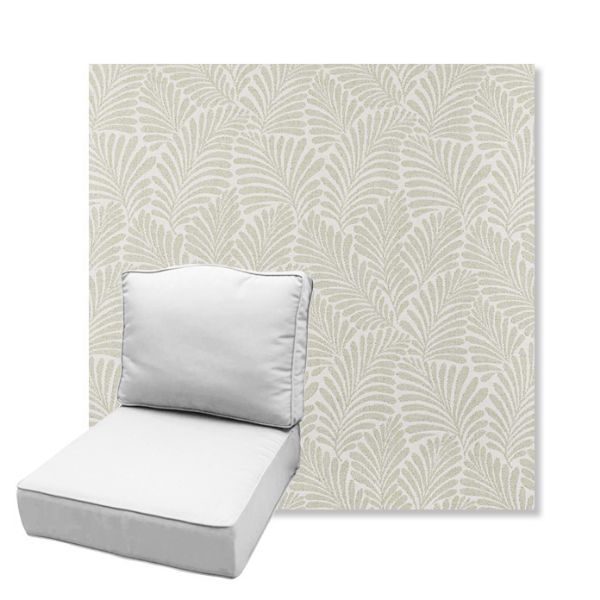 Picture of Frond Spring | Estate Back Deep Seating Outdoor Cushions - Sunbrella© Fabric