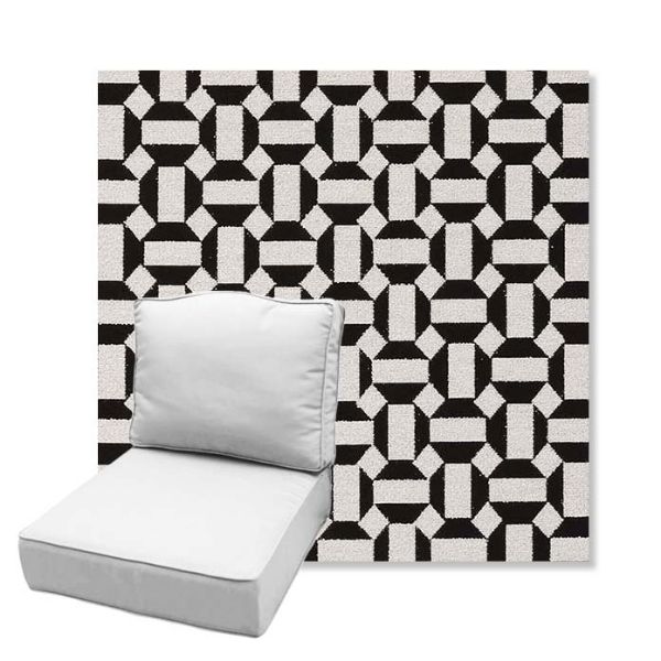 Picture of Hoopla Panda | Estate Back Deep Seating Outdoor Cushions - Sunbrella© Fabric