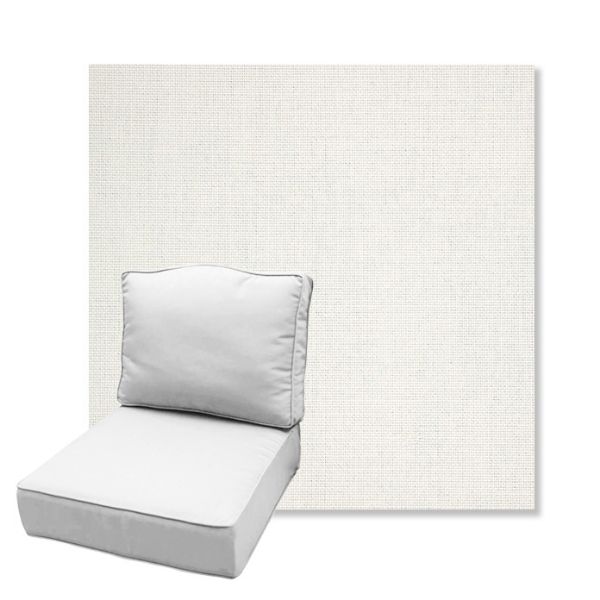 Picture of Idol Snow | Estate Back Deep Seating Outdoor Cushions - Sunbrella© Fabric