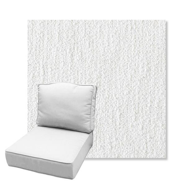 Picture of Improve White | Estate Back Deep Seating Outdoor Cushions - Sunbrella© Fabric