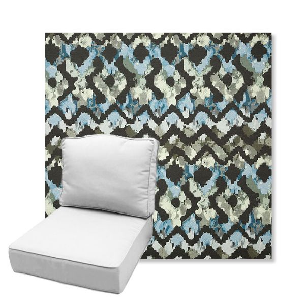 Picture of Inga Green Tea | Estate Back Deep Seating Outdoor Cushions - Sunbrella© Fabric