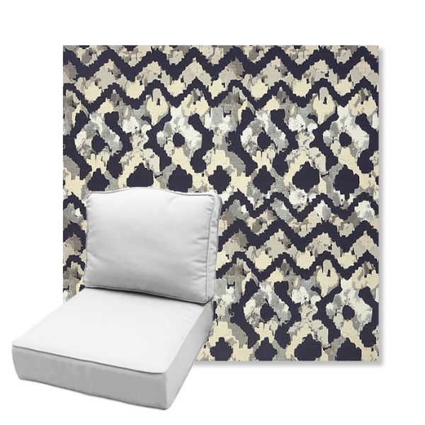 Picture of Inga Midnight | Estate Back Deep Seating Outdoor Cushions - Sunbrella© Fabric