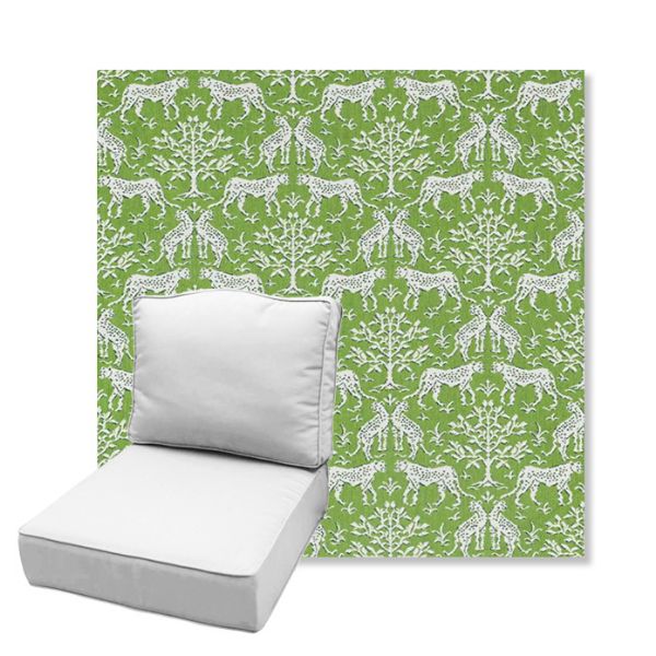 Picture of Jaipur Frame Chive | Estate Back Deep Seating Outdoor Cushions - Sunbrella© Fabric