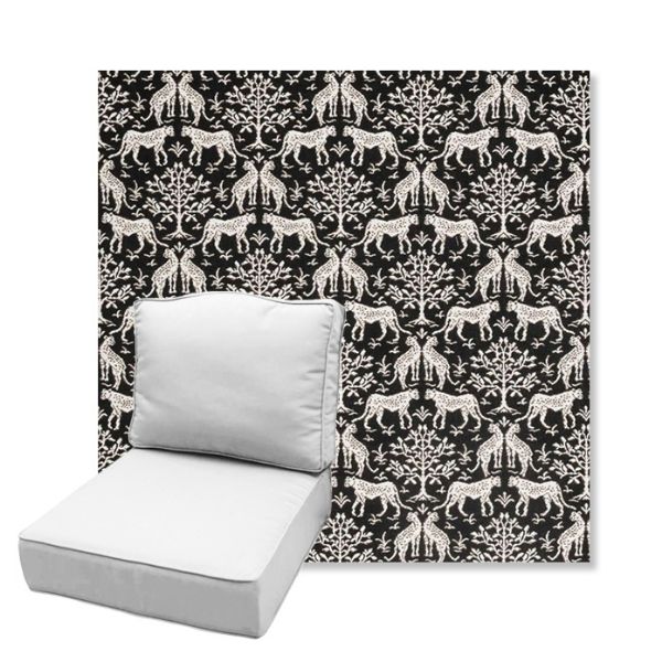 Picture of Jaipur Frame Onyx | Estate Back Deep Seating Outdoor Cushions - Sunbrella© Fabric