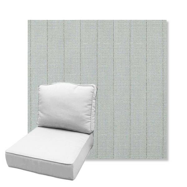 Picture of Kaia Mist | Estate Back Deep Seating Outdoor Cushions - Sunbrella© Fabric