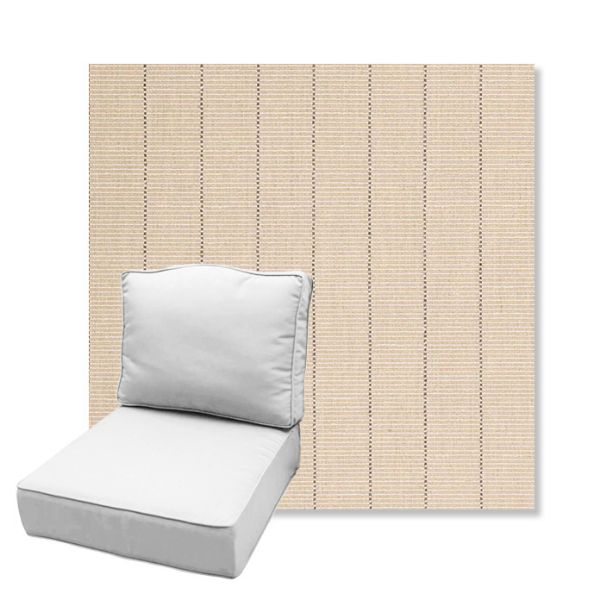 Picture of Kaia Wheat | Estate Back Deep Seating Outdoor Cushions - Sunbrella© Fabric