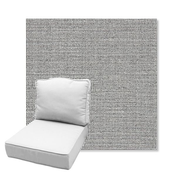 Picture of Kudos Newsprint | Estate Back Deep Seating Outdoor Cushions - Sunbrella© Fabric
